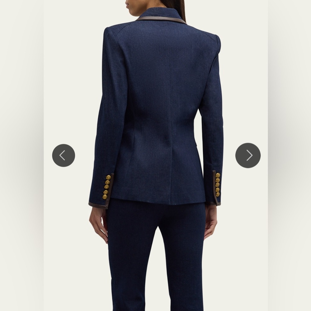 Veronica Beard Navy and Brown Blazer - Picture 5 of 16